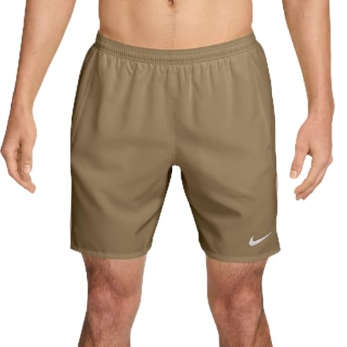 Image of Nike Mens Miler Dri Fit Brief Lined Running Shorts