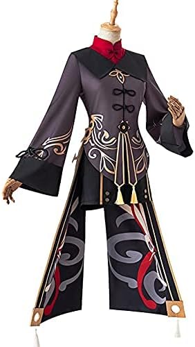 Miniatura 4 de Anime Hu Tao Cosplay Costume Outfit Game NationalStyle Long Tail Tassels Dress Pants Uniform Set Halloween