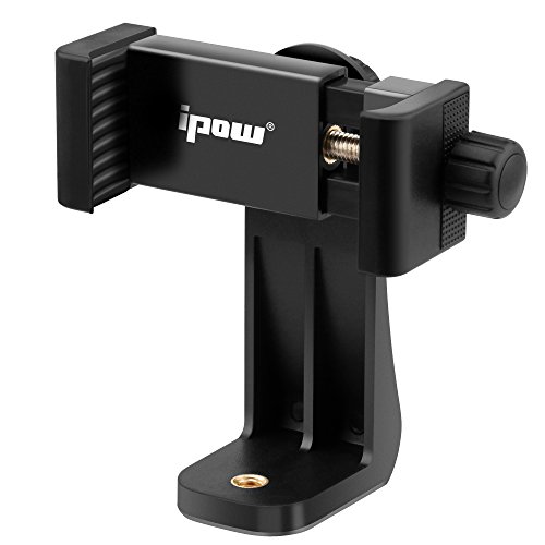 IPOW Universal Cell Phone Tripod Mount/Vertical Bracket Holder Adapter Clamp