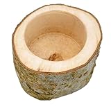 SUPVOX Hamsternapf Holz Futterschale Waschbar Verschleißfest Kleintier Napf für Hamster Chinchilla Eichhörnchen Kleine Haustiere Kompakte Einfach zu Reinigen