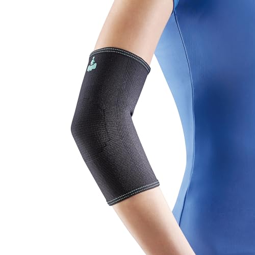 OPPO RE200 Elbow Brace Compression Sleeve - for Tendonitis Pain, Tennis Elbow, Golfer's Elbow, Arthritis, Workouts - for Women and Men (Black, Large)