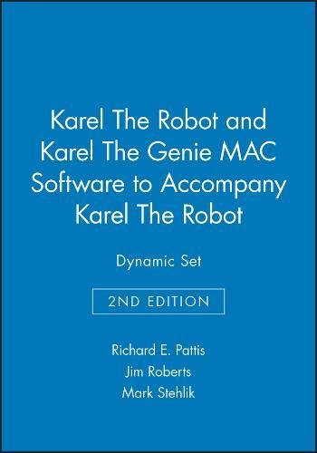 Karel The Robot 2e and Karel the Genie MAC Software to accompany Karel ...