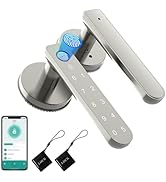 BAFUWEIY Fingerprint Door Lock, Fingerprint Door Knob Biometric Door Lock Smart Door Knob with Ap...