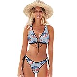 El mejor regalo: el estilo clásico de tres puntos, líneas suaves, sexy y con personalidad, refleja mejor las ventajas del cuerpo. El mejor regalo de vacaciones para mamá, esposa, novia o mujeres que amas.