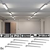 Nass- und Feuchtraum geeignet: IP65 | Durch die hohe Schutzart von IP65 eignet sich diese LED Leuchte besonders als LED Beleuchtung für Räume mit höher Feuchtigkeit.