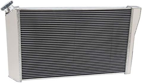 Full Aluminum Radiator Compatible with 1982-2002 Chevy S10/Blazer/Corvette V8 Swap CC829 1983 1985 1986 1989 1992 1995 1997 1999 2000, 4 Row Core Radiator