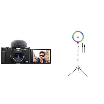 Sony Digital Camera ZV-1 Only (Compact, Video Eye AF, Flip Screen, in-Built Microphone, 4K Vlogging