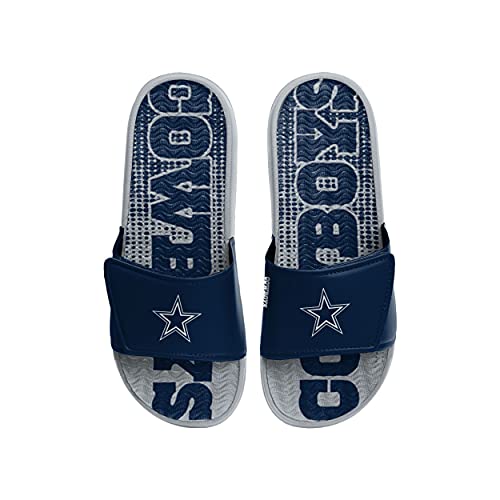FOCO Dallas Cowboys NFL Mens Gradient Wordmark Gel Slide - M2