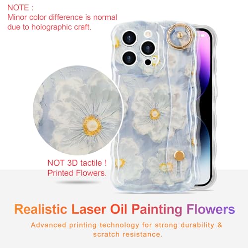 Coque iPhone 15 Pro Max antichoc à béquille et cordon intégré bleu