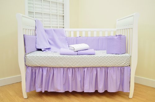 Image of American Baby Company 100% Natural Cotton Percale Fitted Crib Sheet for Standard Crib and Toddler Mattresses, Gray Zigzag, Soft Breathable, for Boys and Girls