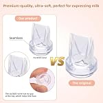 8pcs Pièces de rechange pour pompe à sein eufy, 4 Diaphragmes en silicone & 4 Duckbill Valves Accessoires Kit Compatible avec eufy S1 Pro, S1, E10, E20 Pompe mammaire à l'usure