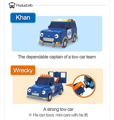 Tayo Rescue Minicars Play Set - Toys for Children Kids 3 Years UP Minicars Games Small Muscles Development Role Game - Thumbnail 3