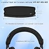 Cubierta de diadema para audífonos Likesing, almohadilla de banda compatible con S0ny INZ0NE H3/H5/H7/H9, protector de diadema de tela deportiva más gruesa (Negro) 4