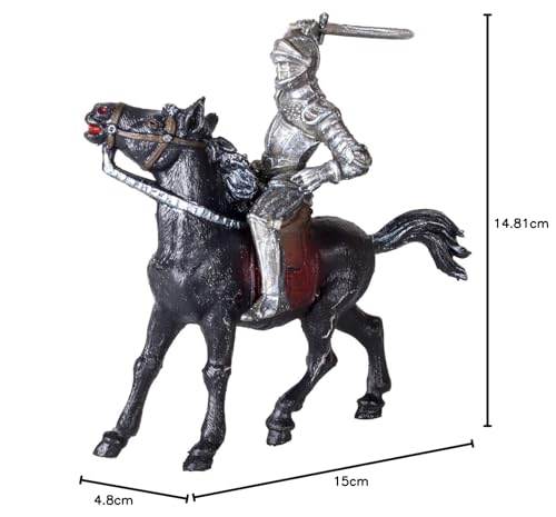 MAROLIN Plastik Spielfiguren Sortiment Ritter - 10 Figuren - Deutsches Manufakturprodukt
