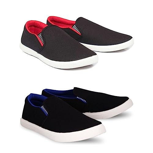 Image of HOTSTYLE Premium Casual Shoes Slip On Sneakers for Men |Combo Pack of 2|176