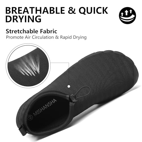 Mishansha Womens Mens Water Swim Shoes Wide Toe Box Barefoot Shoes US Size 5.5-13.5 Women / 3-11.5 Men4