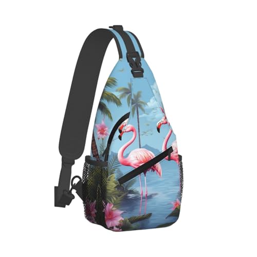 Bolso bandolera unisex tipo sling negro para viaje miniatura 7