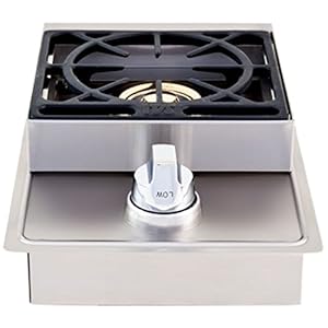 Lion Premium Grills L5631 Natural Gas Single Side Burner, 20-1/2 by 12-1/2-Inch