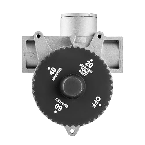 TERGTIRY 3 Hour Automatic Gas Shut-Off Timer - 100,000 BTU Propane & Natural Gas Valve, Outdoor BBQ Grill, Fire Pit, Pizza Oven Shut-Off Safety Timer