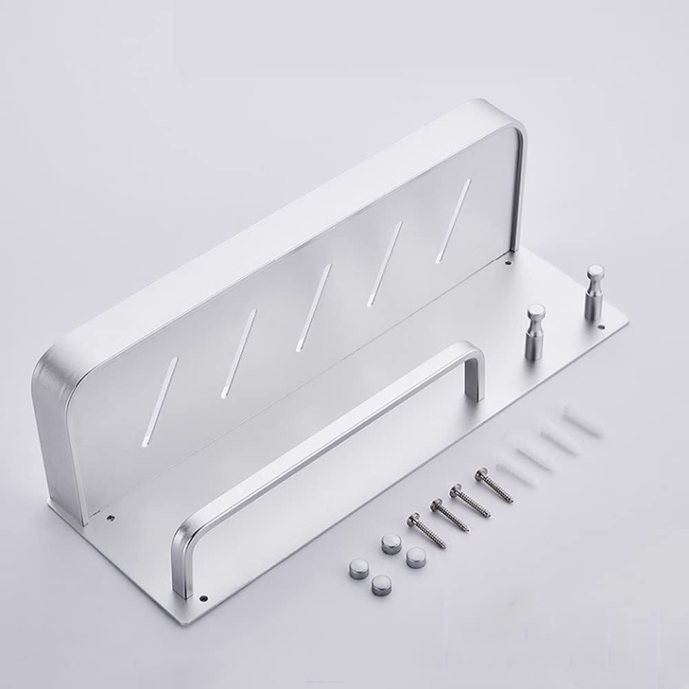 Estante de baño Estante de baño Accesorios de estante de cocina Montaje en pared Estantes de almacenamiento de ducha Espacio para colgar en la pared Soporte de almacenamiento de artículos de