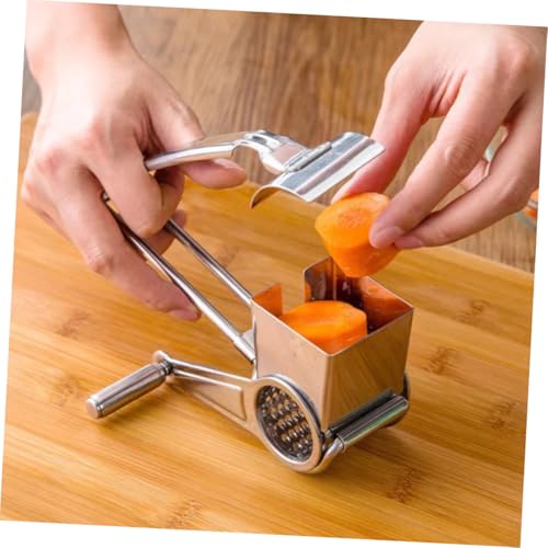 Rallador manual giratorio de acero inoxidable Ciieeo 4 piezas miniatura 4