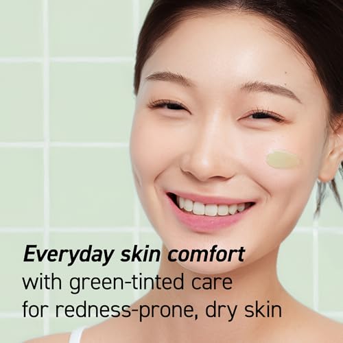 Image of IVOSKIN Cica Redness Relief Treatment Cream, Soothing & Hydrating Green Correcting Moisturizer with Madecassoside, Helps Repair Skin Barrier for Sensitive Skin, Vegan, Korean Skincare (1.76oz / 50g)