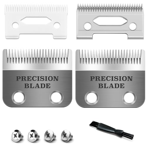 Image of Precision Clipper Replacement Blade, Compatible with Wahl Clippers 2 Holes Adjustable Hair Home Trimmer Parts Blades, Pack of 2