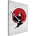 Produktbild Feeby. Wandbild - 1 Teilig - 50x70 cm, Leinwand Bild Leinwandbilder Bilder Wandbilder Kunstdruck, Rurouni - DDJVigo, Anime, ROT