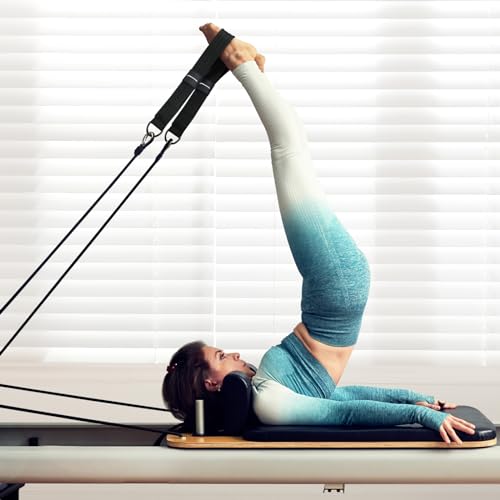 Image of RENRANRING Pull Reducer Yoga Pedal Puller Resistance 4band Tummy Training Bands Exercise, Body Building Training Band Tricep Strap Cable Attachment Handles for Gym Men and Women (Black)