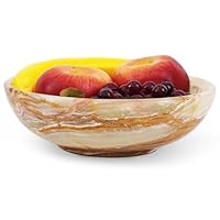 Amazon | Radicaln 大理石フルーツボウル 10インチ ホワイト キッチン