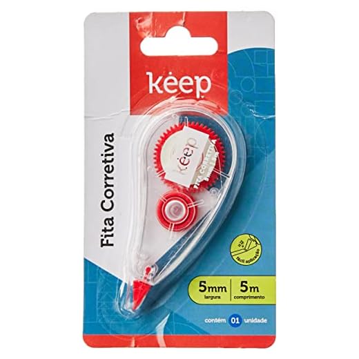 Corretivo em Fita 5mm x 5m Blister 1 Uni Keep - EI125