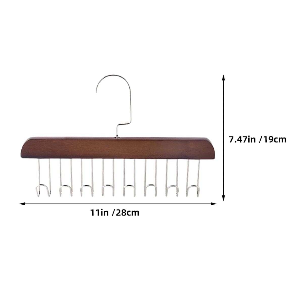 STOBAZA 3Pcs Multi Functional Hook Tie and Belt Hanger for Closet and Space Saving Organizer for Scarves Tank Tops and Accessories