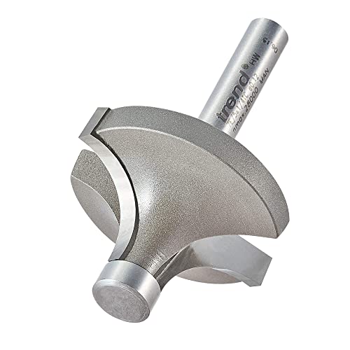 Trend Professional Pin Guided Round Over Router Cutter, 12.7mm Radius, 1/4 Inch Shank, Tungsten Carbide Tipped, 7E/5X1/4TC