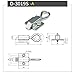 Pull Type Automatic Spring Latch Sliding Industrial Door Latches Linkage Self-Locking Heaven 1Pcs(3019SA)
