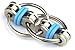 Tom's Fidgets Flippy Chain Fidget Toy Perfect for ADHD, Anxiety, and Autism - Bike Chain Fidget Stress Reducer for Adults and Kids - Blue