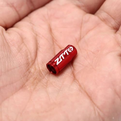 2 Pack tapas para válvula de llanta de bicicleta de montaña de aleación de aluminio para válvula Presta, protector de polvo azul miniatura 5