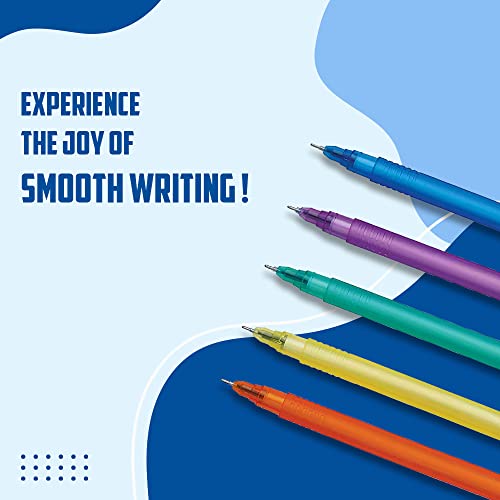 Image of Cello Aspro Mavro Ball Pen | Black Ball Pen | Pack of 50 Zapp Gel Pen | Jar of 25 Gel Pens | Gel Pens Blue