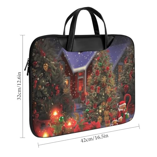Bolso para laptop 15.6 pulg cuero impermeable unisex miniatura 3