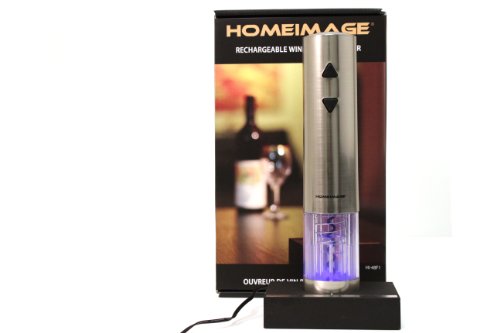 HOMEIMAGE HI-48F1 Rechargeable Electric Wine Opener, Regular