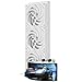 Produktbild TR-Thermalright Rainbow Vision 360 Turbo ARGB White Liquid CPU Kühler, 6,67'' 3D Rainbow Curved Bildschirm mit 2400x1080 Auflösung-Magnetisch, 360mm Aio, für AM5,LGA1851/1700