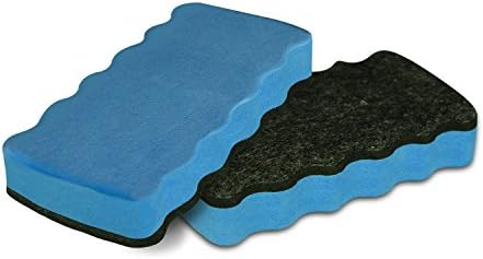 Vizex Magnetic Whiteboard Dry Erasers (4pk Blue)