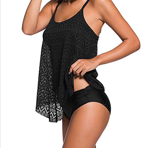 Cheypiwa-Tankini-Damen-Spitze-Bikini-Set-High-Waist-Bademode-Push-Up-Bikini-Sexy-Badeanzug