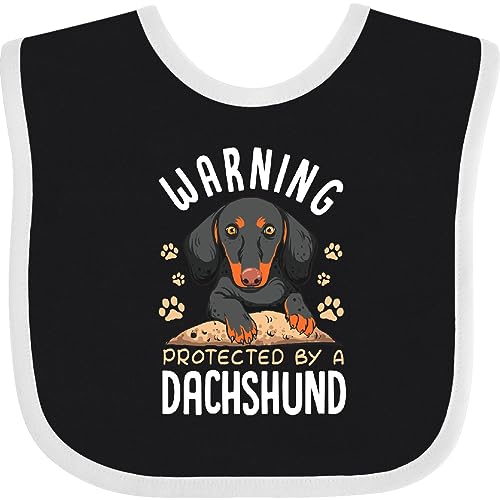 inktastic Protected By a Dachshund Dog Baby Bib