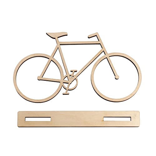 Rayher 62814000 Holz-Fahrrad, zum Stellen, FSC 100% Sortiert 20x11cm,...