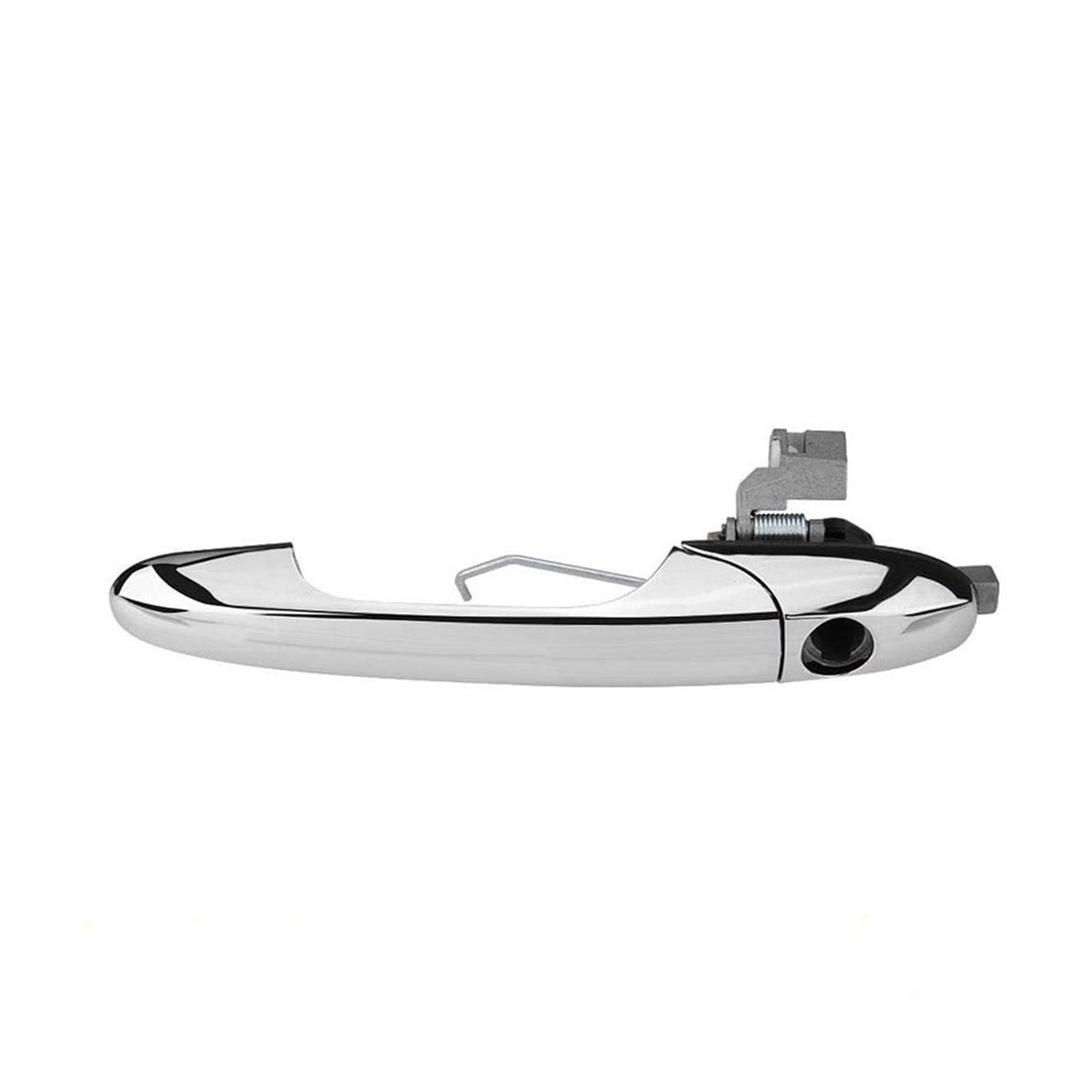 Trxjjvm for Fiat for 500 for 500C 2007-2018 Left/Right Hand Drive Exterior Door Handle Chrome 68069942AB car Exterior Door Handle(LHD Driver Side)