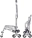CCHAYE Hand Truck Faltbarer Tragewagen Leicht und kompakt 8-Rad-Treppen Auf und Ab Treppen Gepäcktransport Silent Mobile Mobile Shopping Easy Carry Fishing Travel Improve