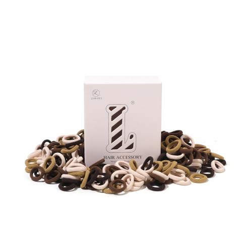 100 Hair Ties for Women，Elastic Seamless Rubber Ties for Thick Thin Hair