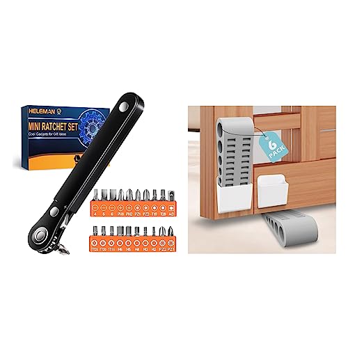 Right Angle Screwdriver+Rubber Door Stoppers 6 Pack #TOP25