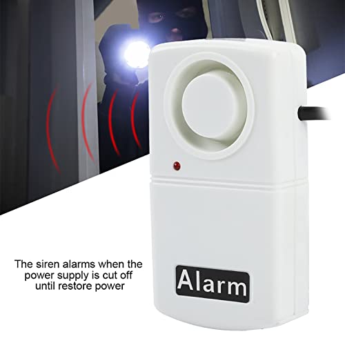 Power Failure Alarm, Ac 220V Professional Automatic Power Cut Failure Alerter Led Indicator Smart 120Db Outage Alarm Warning Siren For Home Office Shop, 3.9 X 2.1 X 1 Inch (Battery Not Included) #TOP3