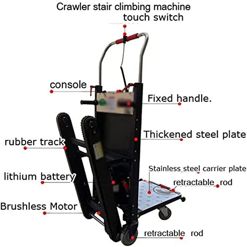 Carretilla eléctrica para escaleras, plegable y resistente miniatura 2
